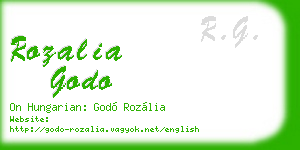 rozalia godo business card